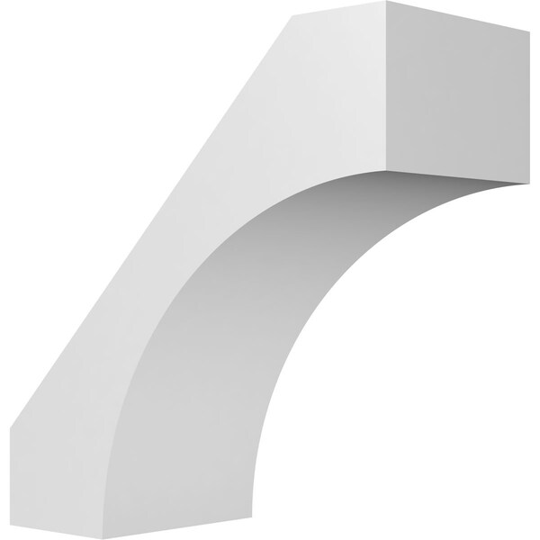 Ekena Millwork 5 1/2-in. W x 12-in. D x 12-in. H Westlake Architectural Grade PVC Knee Brace BRCP055X12X12WTL - main